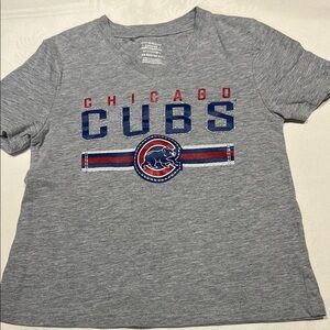 Chicago Cubs Kids Gray V-Neck T-Shirt
With SHINY LETTERING